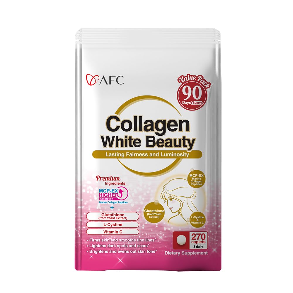 AFC Collagène White Beauty Glutathione gélules dans leur emballage