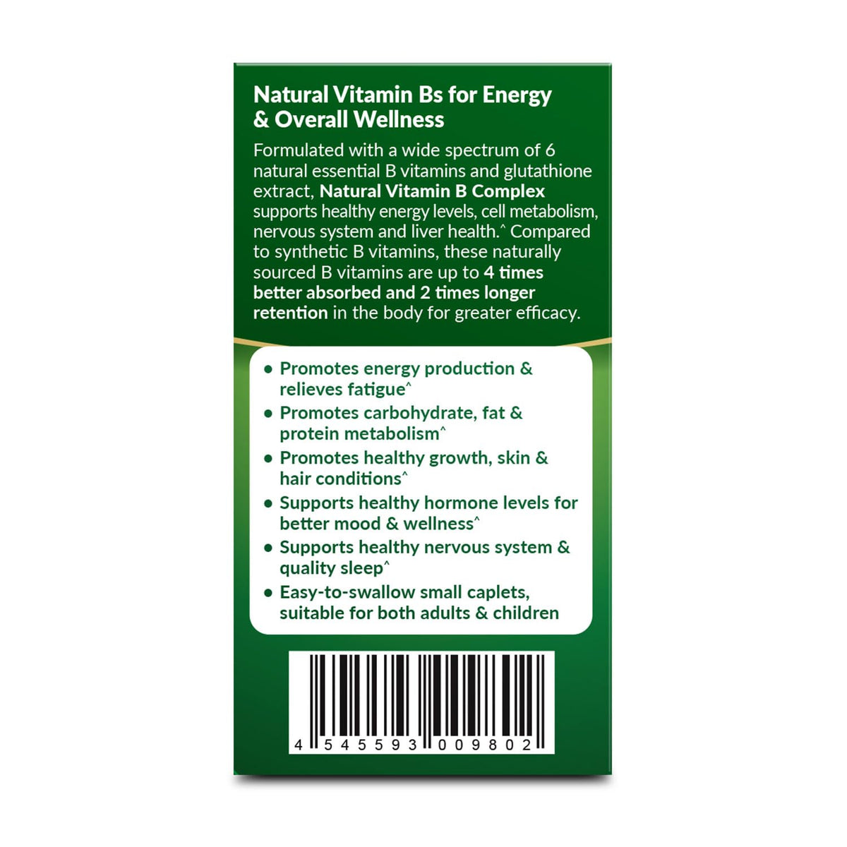 AFC Complexe de Vitamines B 120 Capsules en situation de consommation