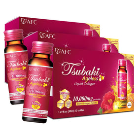 AFC Tsubaki Ageless 10000mg Boisson Collagène pack de 3