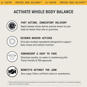 Affichage des nutriments dans les bandes Meche Body Sync™