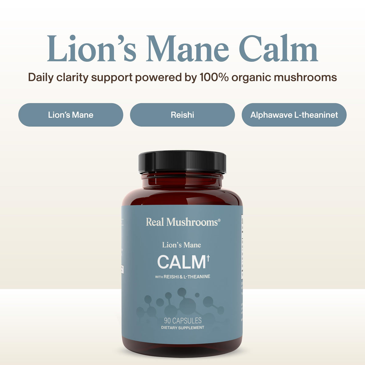 Affichage du dosage recommandé des capsules de champignon Reishi