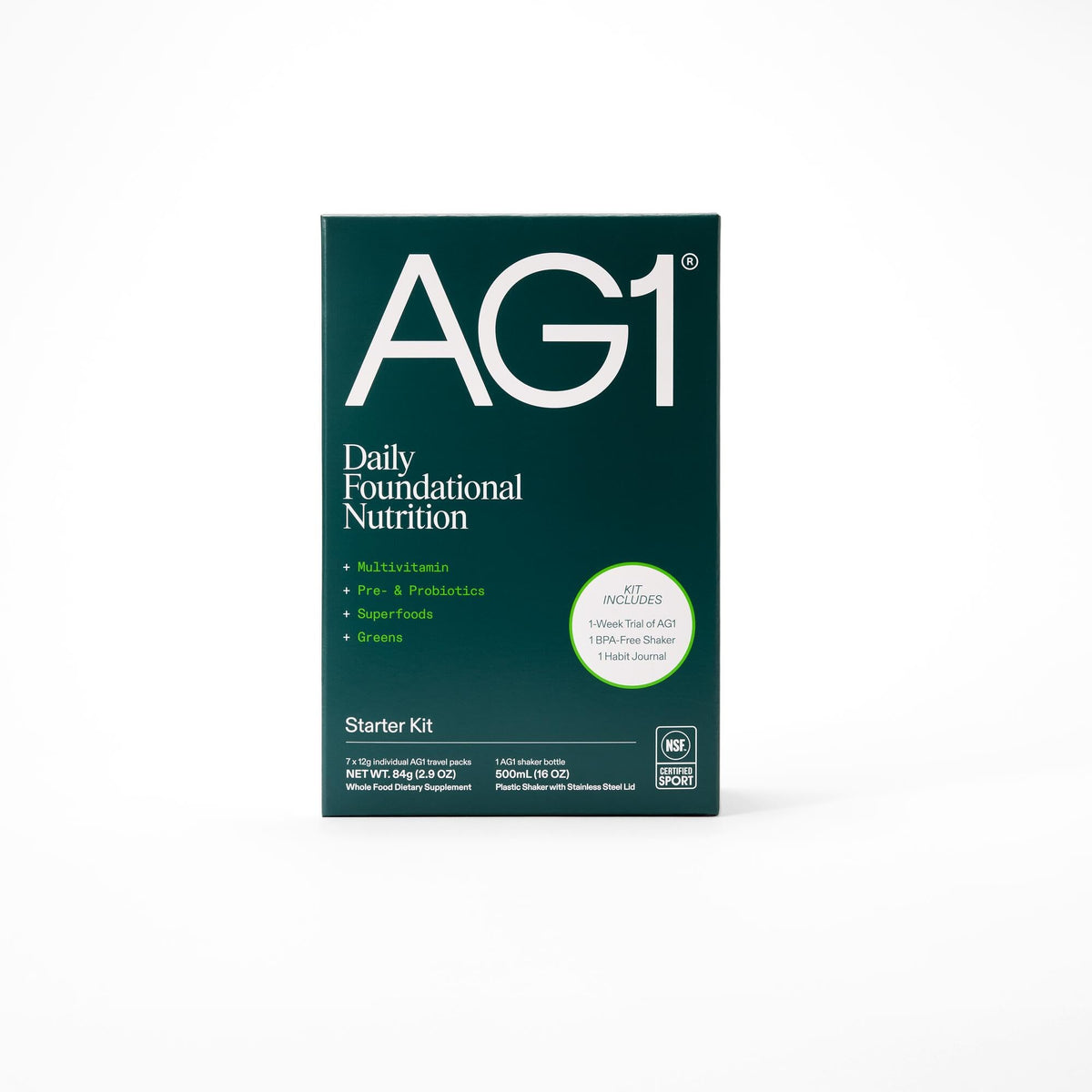 AG1 Multivitamine et Probiotique sachet individuel avec goût ananas et vanille