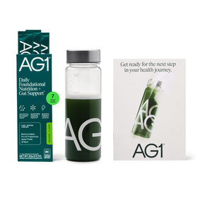AG1 Multivitamine et Probiotique sachets de voyage avec shaker