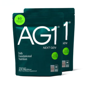 AG1 Poudre de Super-aliments paquet avant avec étiquette