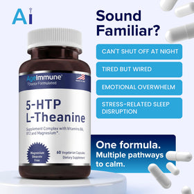 AgeImmune 5-HTP 100mg L-Theanine 400mg, présentation des ingrédients