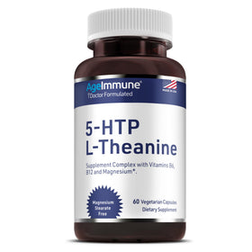 AgeImmune 5-HTP 100mg L-Theanine 400mg, vue de face