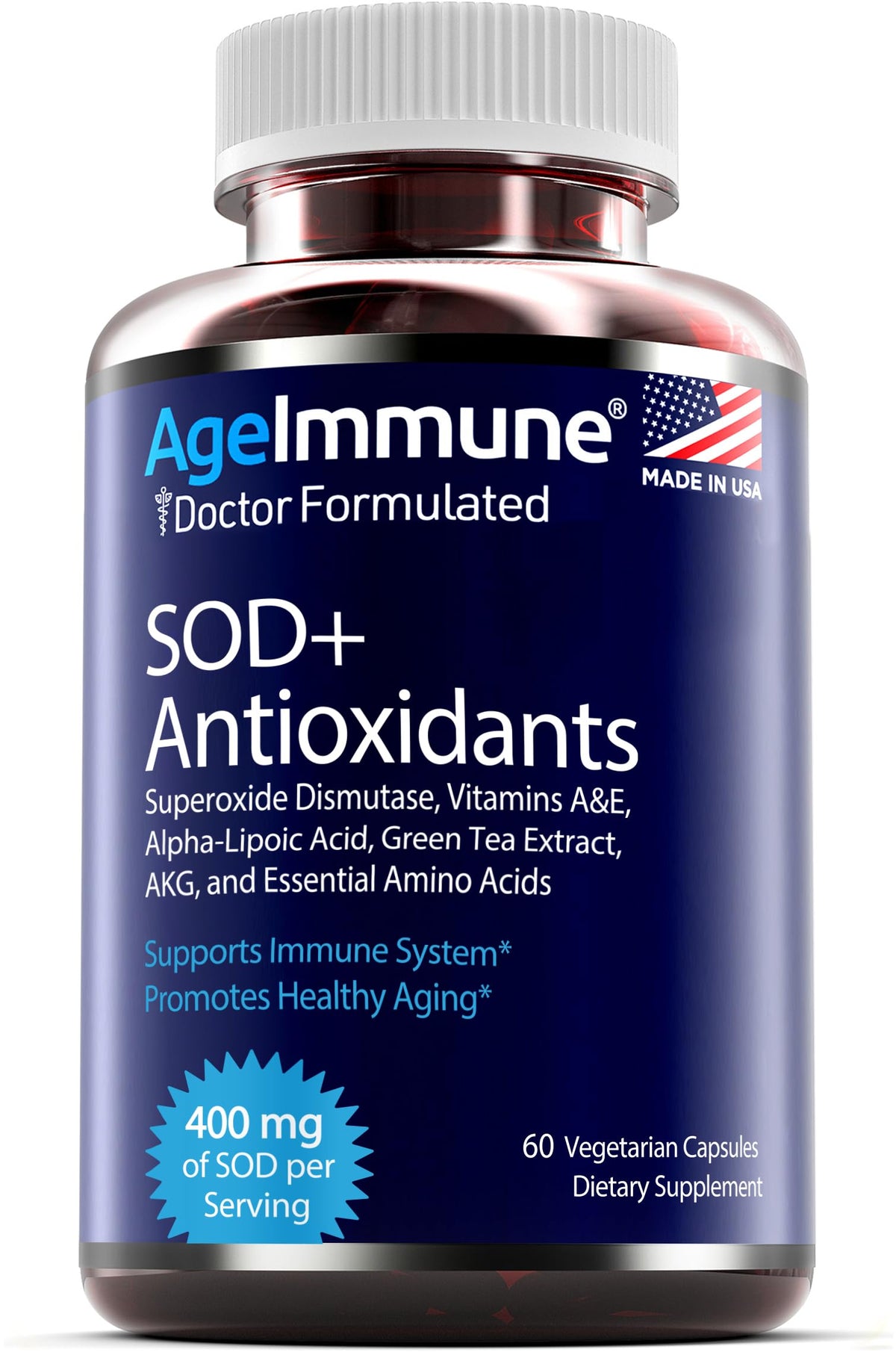 AgeImmune Complexe Antioxydants en utilisation quotidienne