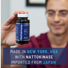 AgeImmune Nattokinase 4000 FU 200mg avec dosette à côté