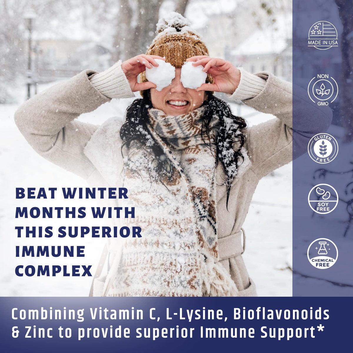 AgeImmune Vitamine C 1000mg Complexe avec flacon ouvert et capsules visibles