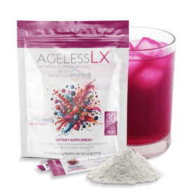 AgelessLX Complément Poudré Femme Baies Sauvages sachets devant