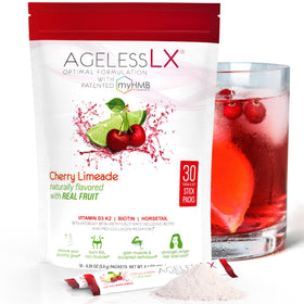 AgelessLX Poudre Cerise Limeade sachets avant ouverture
