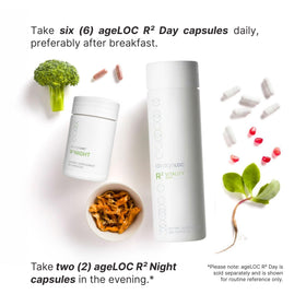 ageLOC R² Vitality - Jour capsules avec verre d'eau