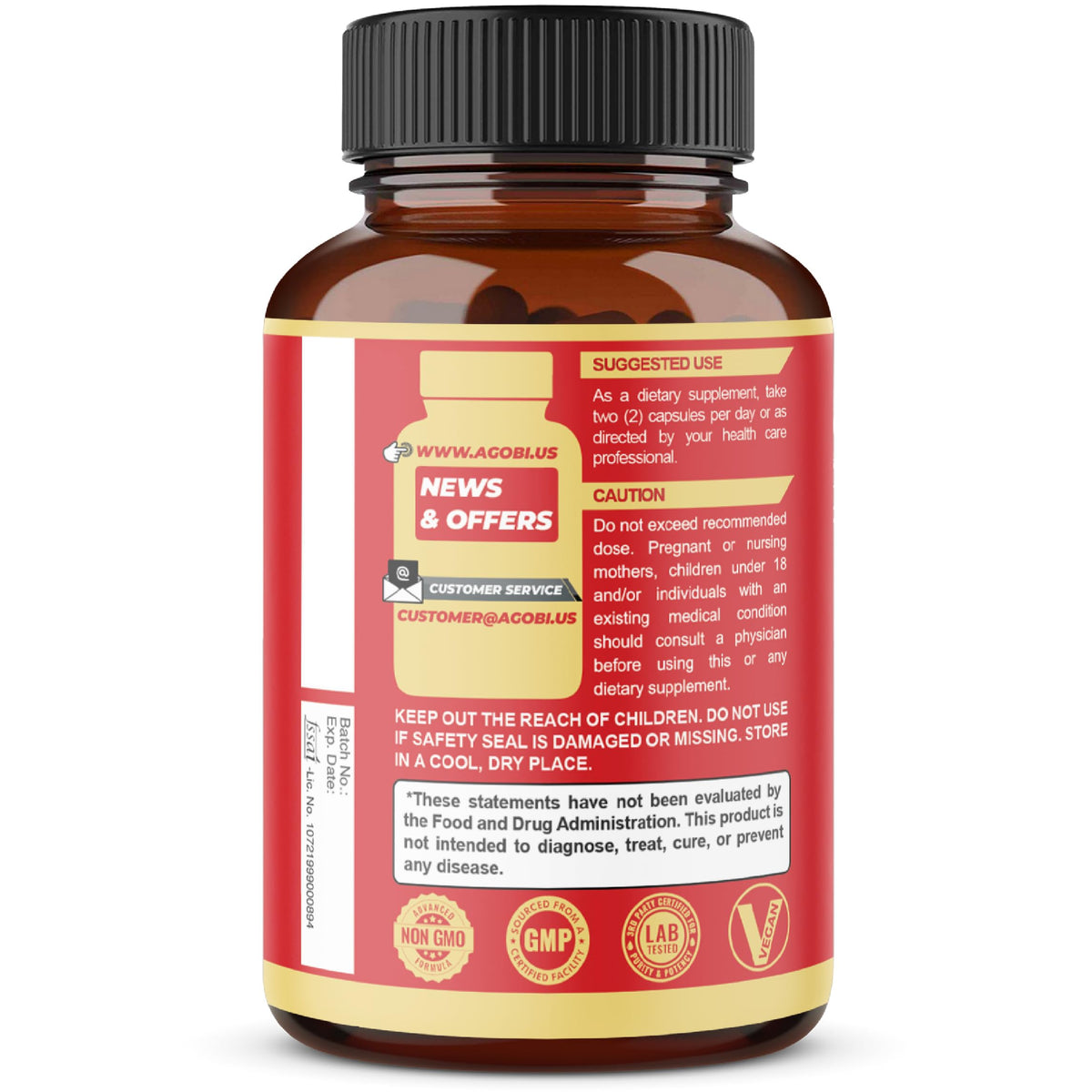 agobi 210 Capsules avec des ingrédients naturels