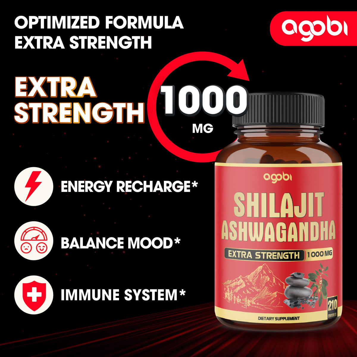 agobi 210 Capsules sur fond blanc