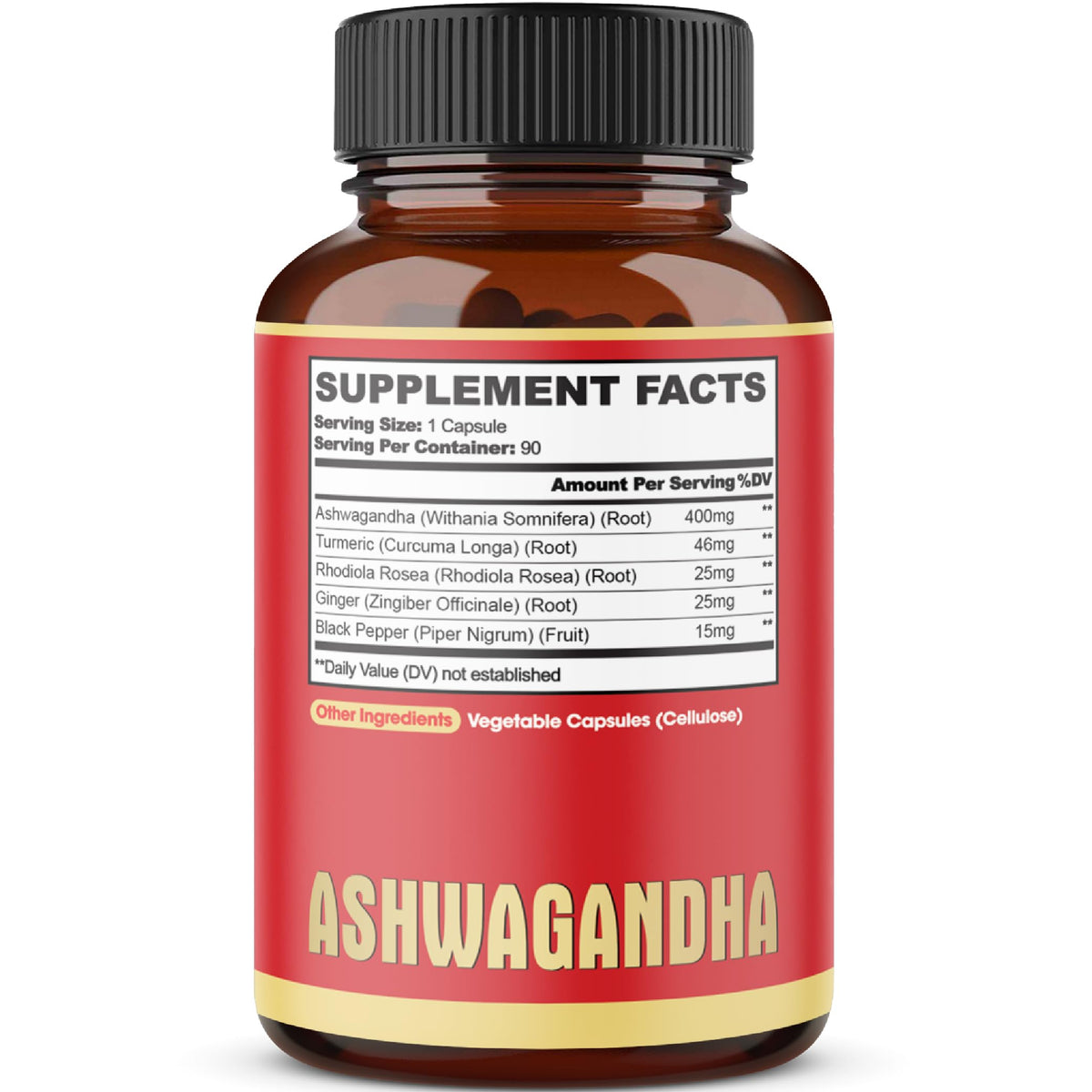 agobi Complément Alimentaire Ashwagandha 90 Capsules Vegan ouverte