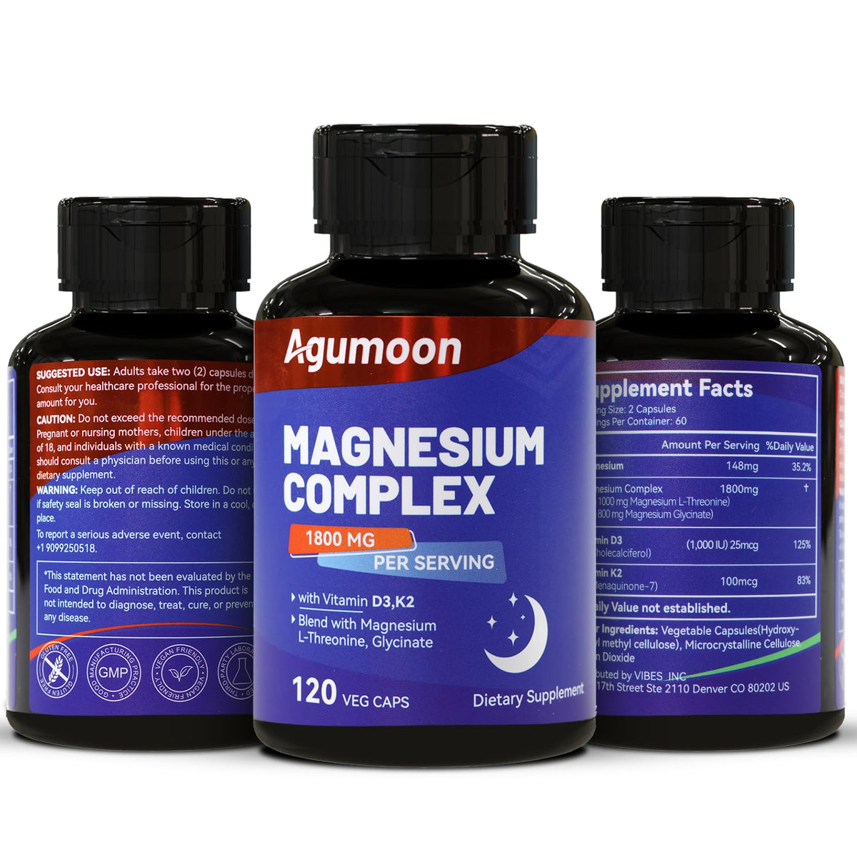 Agumoon Complément Alimentaire Magnésium dans une main