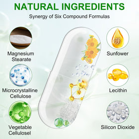 AIKEEDE Compléments Alimentaires NAD+ Liposomal capsules ouvertes