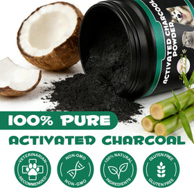AIQIUSHA Charbon Actif 120g arrière avec informations nutritionnelles