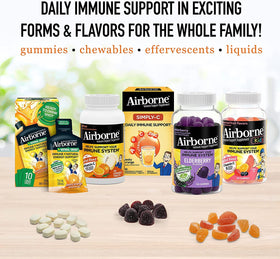 Airborne 1000mg Vitamine C comprimés à mâcher, présentation