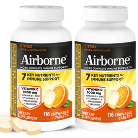 Airborne Complément Alimentaire 1000mg Vitamine C avec Zinc, vue de face