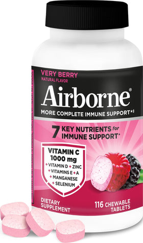 Airborne Comprimés à Mâcher Very Berry 116 unités, vue de face
