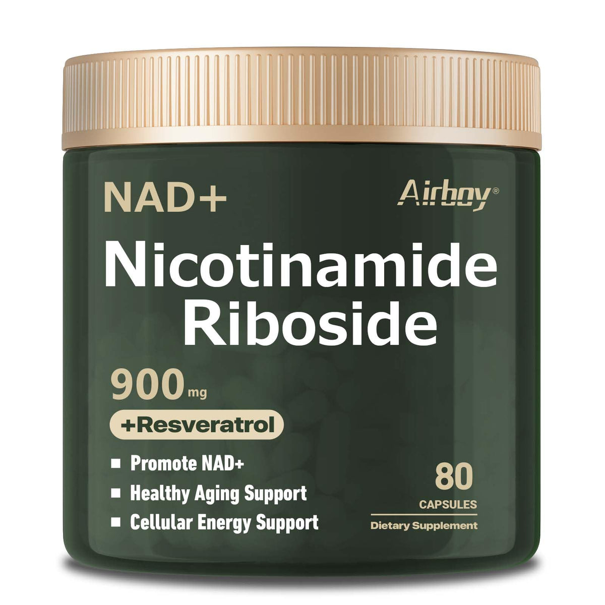 Airboy complément NAD+ 900 mg vue avant avec emballage