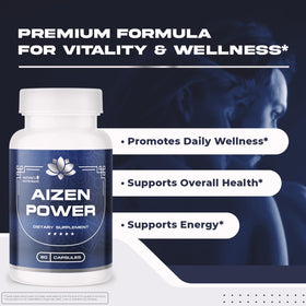 AizenPower capsules ouvertes montrant la taille et la forme