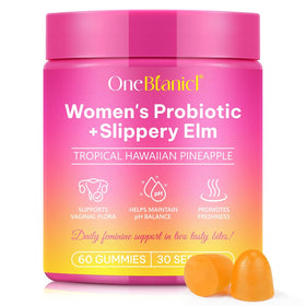 Akeeronn Gummies Probiotiques Féminins 60 Gummies Ananas vue de face