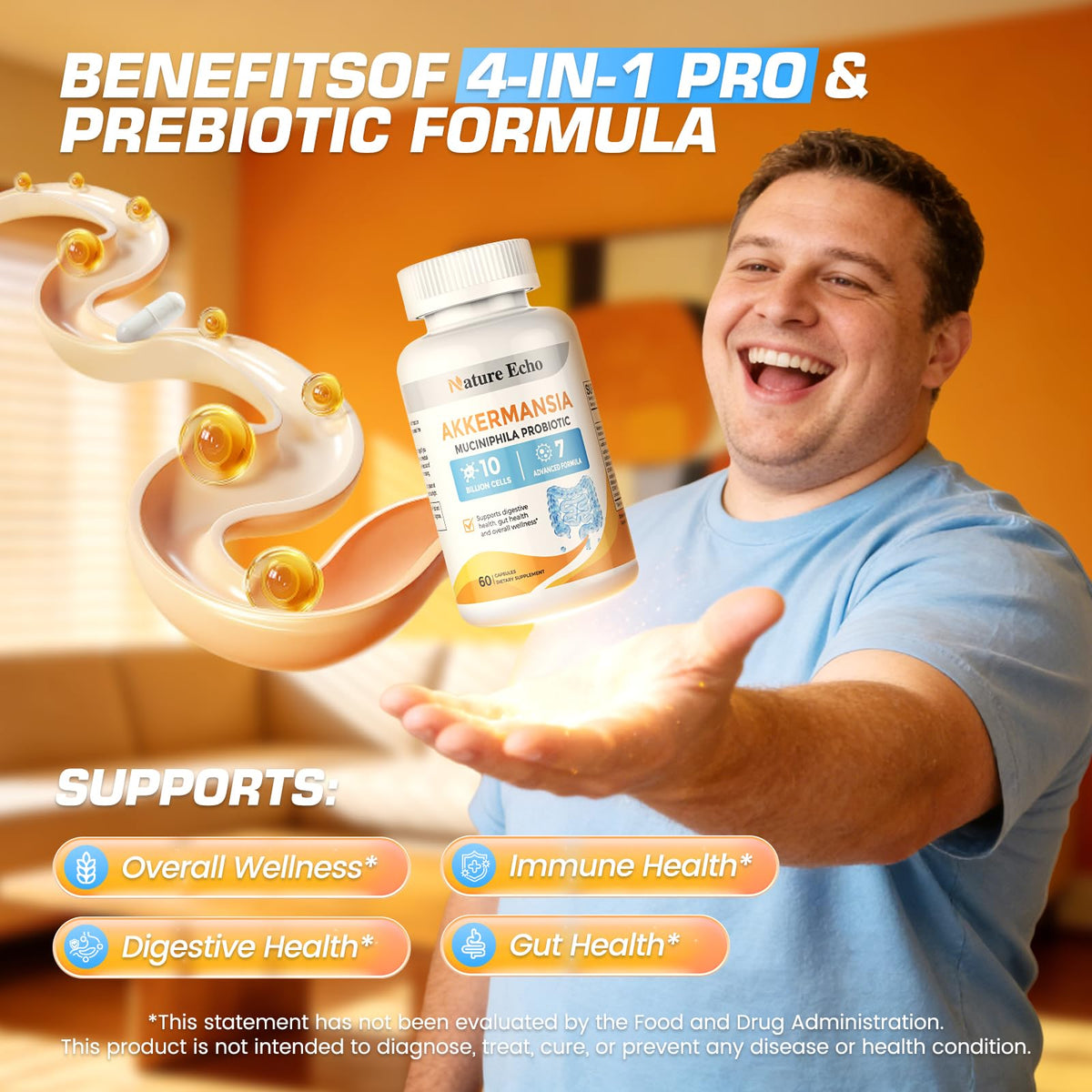 Akkermansia Probiotique Nature Echo capsules ouvertes