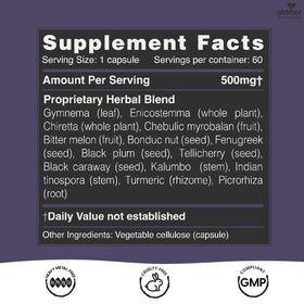 AKSHAR Gluco Support 60 Capsules avec des ingrédients naturels