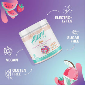 Alani Nu BCAA Poudre 30 Servings avec un verre d'eau
