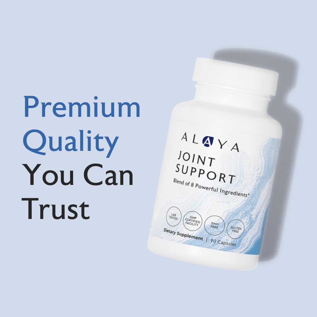 Alaya Naturals Joint Support complément alimentaire ouvert avec capsules visibles