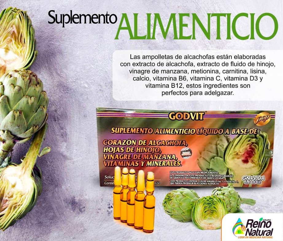 Alcachofivida complément alimentaire en ampoules, présentation du produit
