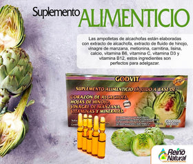 Alcachofivida complément alimentaire en ampoules, présentation du produit