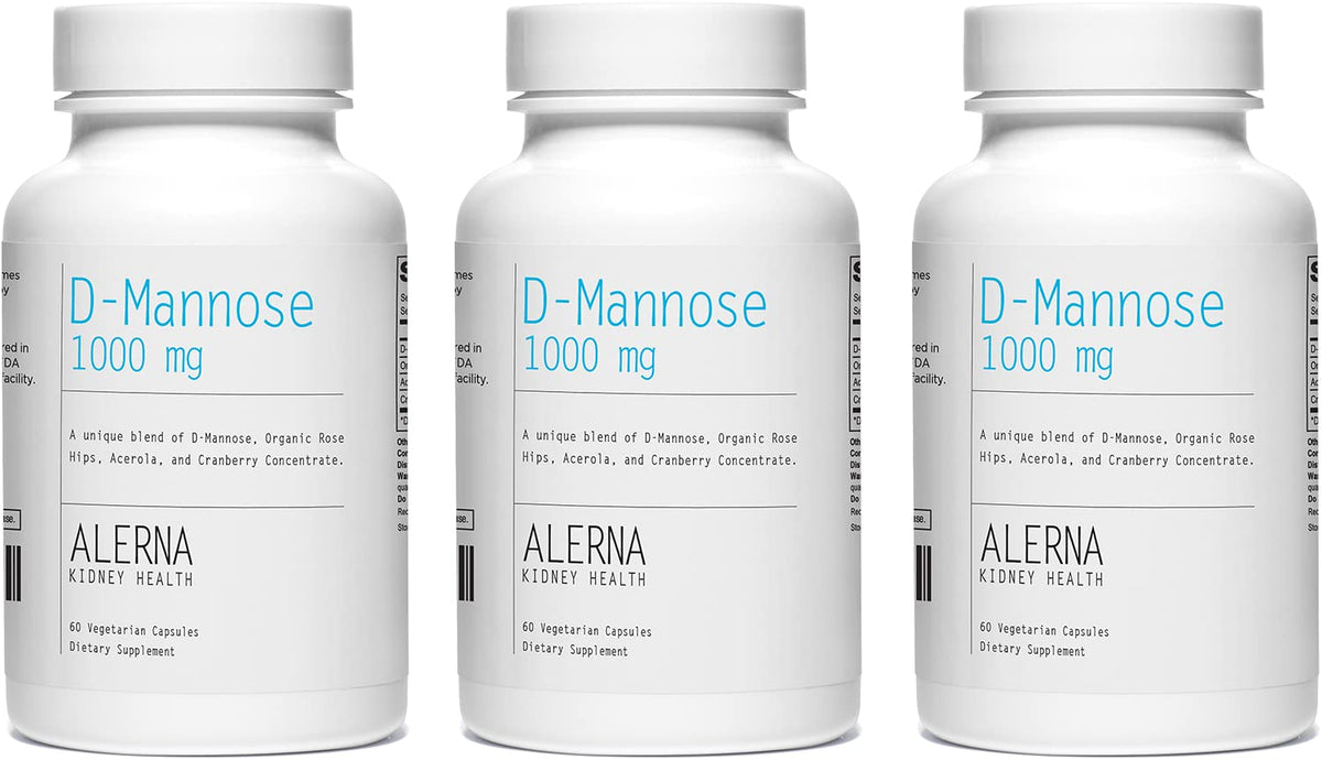 Alerna D-Mannose 1000 mg capsules front view