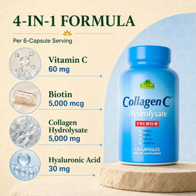 ALFA VITAMINS CollagenC capsules sur fond blanc