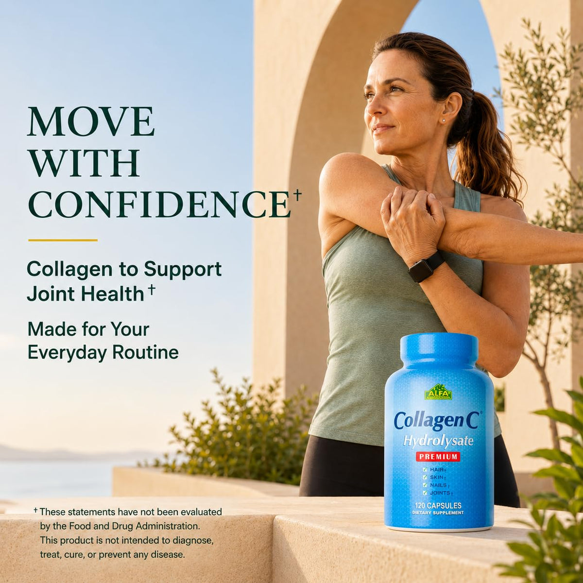 ALFA VITAMINS CollagenC vue arrière du flacon