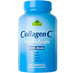 ALFA VITAMINS Collagène Hydrolysé 120 Capsules, vue de face