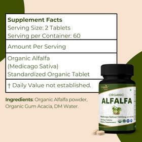 Alfalfa ORGANIC SPREE sur une table en bois