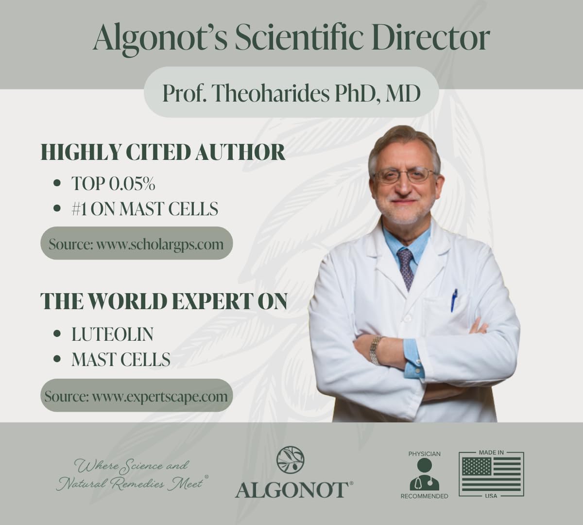 Algonot NeuroProtek® fabriqué aux États-Unis