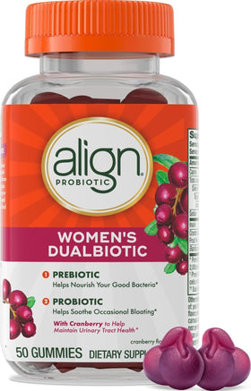 Align Gummies Probiotiques Femme 50 Gummies saveur canneberge vue de face
