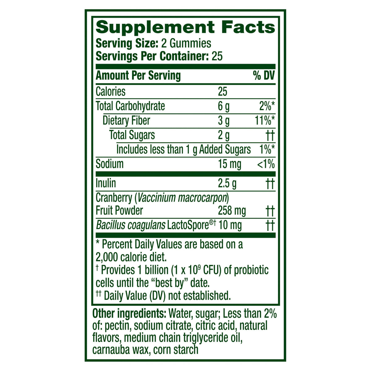 Align Gummies Probiotiques Femme gummies avec des canneberges