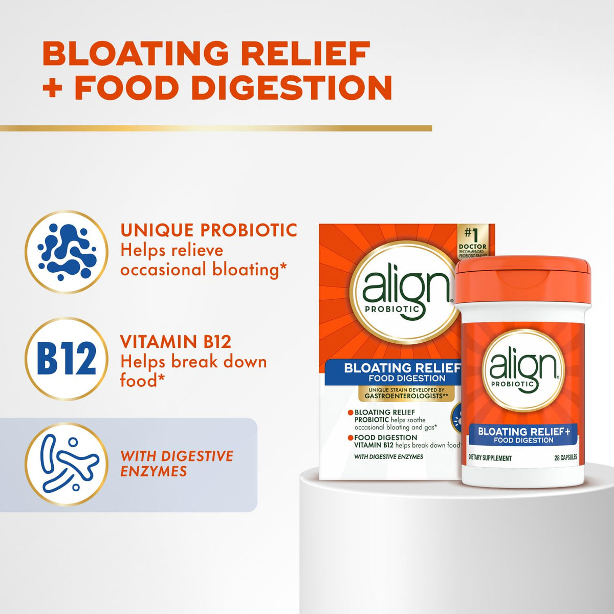 Align Probiotic 28 Capsules vue de côté