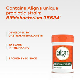 Align Probiotique Extra Fort étiquette du produit