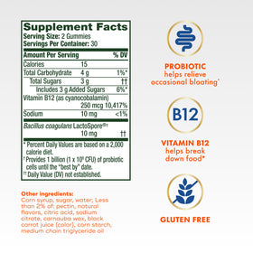 Align Probiotique Gummies 60 unités gummies fraise avec fruits
