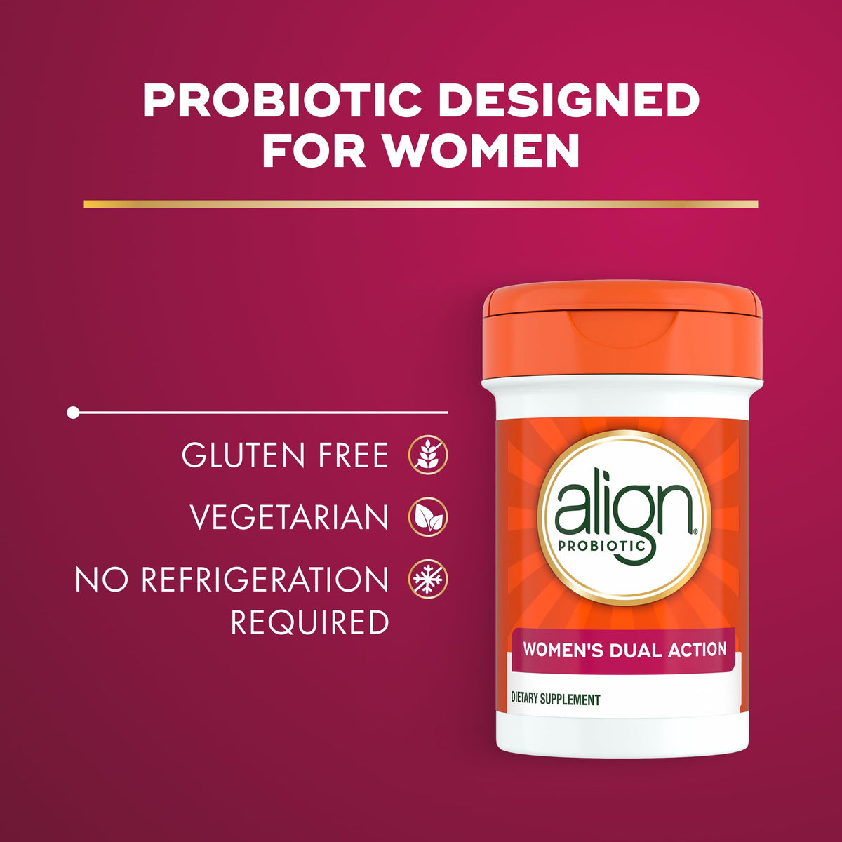 Align Probiotiques Femme Dual Action 42 capsules vue arrière