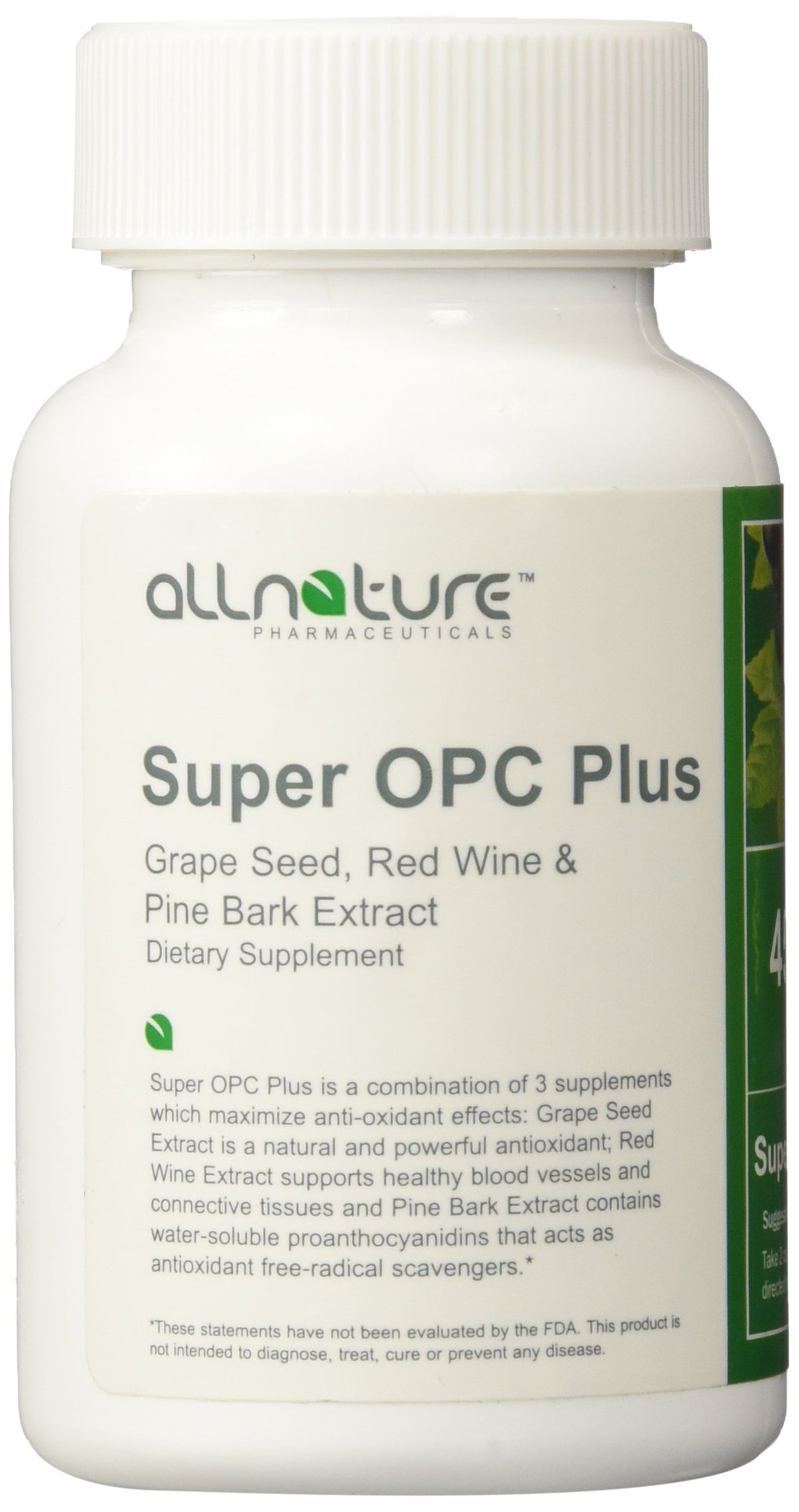 All Nature Super OPC Plus capsules en vue de dessus