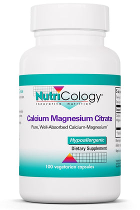 Allergy Research Group Calcium Magnesium Citrate 100 Capsules front view