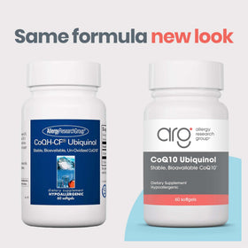 Allergy Research Group CoQ10 Ubiquinol 100 mg avec emballage