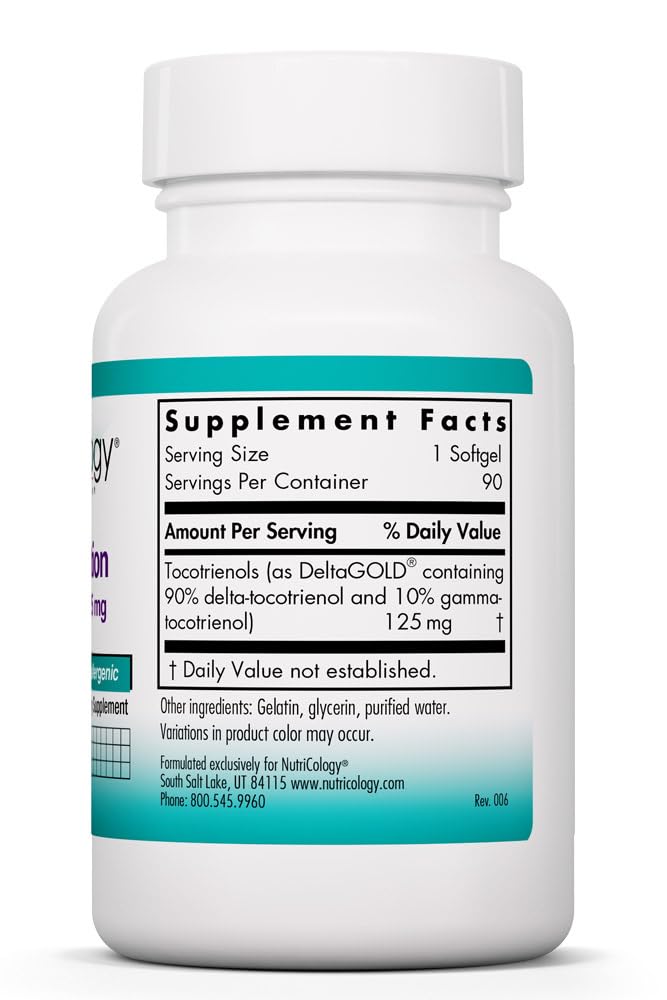 Allergy Research Group Delta-Fraction Tocotrienols packaging side view